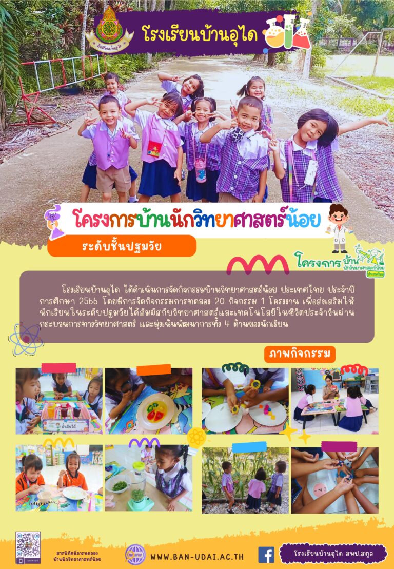 ประมวลภาพกิจกรรมโครงการบ้านนักวิทยาศาสตร์น้อย (ประเทศไทย)